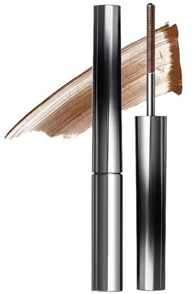 Judy Doll Mascara, Judy Doll - 3D Curling Eyelash Iron Mascara, Judy Doll Iron Strong Mascara, Natural Thickening Lengthening Long Lasting Bristleless Mascara, Non-Clumping, Smudge Proof (Brown)