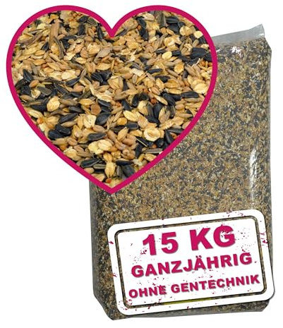 MeinWildvogel - Wildvogel Vital Basic - 15 kg Streufutter für Vögel, das ganze Jahr über geeignet, perfekt für kleine und große Vögel in Gärten.
