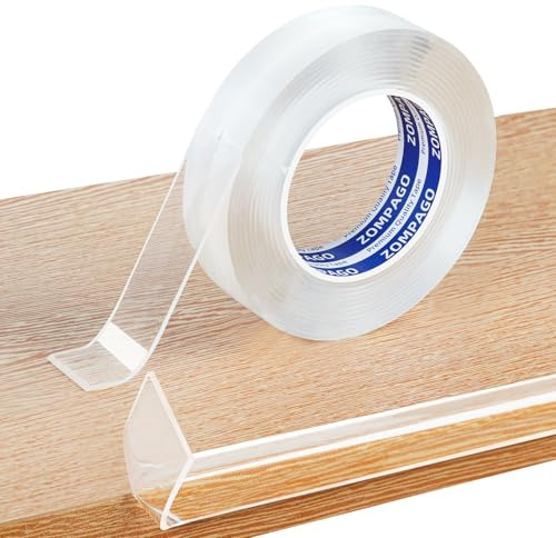 ZOMPAGO Transparente Kantenschutzleiste Selbstklebend, 30mm x 4m,Extra Stark Klare Weiche Möbelkantenschoner für Baby-Sicherung,Kanten-&Eckenschutz für Schränke,Tische,Wände,Betten,Küche