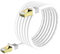 VOSGA Outdoor Cat 6 Ethernet Cable 100M/330 ft,SFTP-550MHZ-Shielded CAT6 RJ45 Network LAN Waterproof Direct Burial Internet Cord 100M Round White