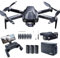Bürstenlos Super Ausdauer Faltbare Quadcopter Drohne für Anfänger– 40+ Minuten Flugzeit, Wi-Fi FPV Drohne mit 120°Weitwinkel 4K HD Kamera, Bürstenloser Motor