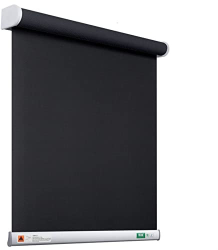 Window Shades Electric Roller Blind with Remote Control Waterproof Smart Blinds Motor Cordless Window Shades Fabric Home Curtains Window Decoration with Multi-level Leaves(D,180xH230cm)