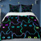 wllqinte Katze Bettwäsche 135x200cm, Katzenmotiv Baby Bettwäsche Set, Kinderbettwäsche Kopfkissen und Bettdeckenbezug, BabybettwäscheKinder, Bettwäsche für Mädchen Jungen, Maschinenwaschbar