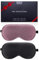 BeeVines Seiden Schlafmaske für Seitenschläfer, 2er-Pack 100% Reine Natürliche Maulbeerseide Augenmaske für Herren & Frauen, 100% Lichtblockierende Schlafmaske mit Verstellbares Gummiband für Reisen