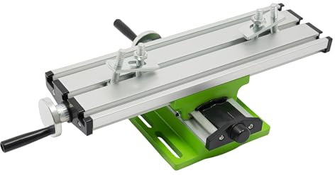 Kreuztisch Fräsmaschine, Multifunktionaler Bohrtisch Schraubstock, Frästisch Kreuz X-Y Schiebe, Doppelführungsdesign Bench Bohrmaschine, für Miniatur-tischbohrmaschinen Und Bohrständerserien Geeignet