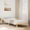 vidaXL Cadre de lit Extra Long sans Matelas 80x210 cm Bois Massif pin, lit, Meuble de Chambre, lit en Bois, lit Simple, Cadre de lit en Bois, sommier