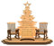 Weihnachts-Kerzenhalter, Weihnachtsbaum-Kerzenhalter, Kerzenhalter Aus Holz, Kerzenhalter Für Teelichter, Tischdeko Dinner-Kerzenhalter, Heimdekoration