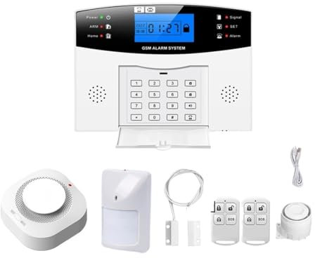 Tuya Smart Wireless Wired Wifi Burglar Alarm System Security Home With Auto Dial Motion Door Sensor Detector(Kit F)