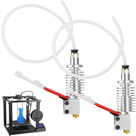Sporgo 2 Stück Kobra 2 Hotend: 3D Drucker Extruder V5 J-Head Druckkopf for Anycubic Kobra 2 Pro/Kobra 2 Neo/Kobra 2 Max/Kobra 2 Plus/Kobra 2, 3D Printer Hotend Accessories (MEGA)