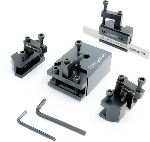 Buyohlic New Quick Change Tool Post for CJ18A Series,C2C3 Mini Bench Lathe Machine