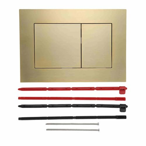 Für TECE Betätigungsplatte für WC, Revisionsplatte für 2-Mengen-Spültechnik, 220 x 150 x 5 mm, Gebürstetes Gold