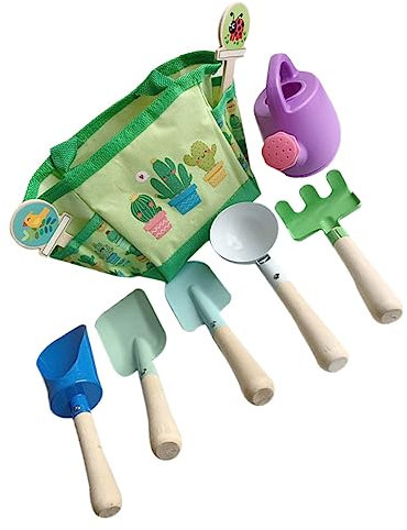 KOMBIUDA Gartengeräte Junge Mädchen Pflanzset Für Draußen Praktisches Und Langlebiges Spielzeug Für Kleinkinder Leicht Tragbar Gartenwerkzeuge Für Familienaktivitäten Im Freien