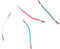 Pack of 4PCS Turntable Head Shell Wire Cartridge Head Cable Connector Line Record Player