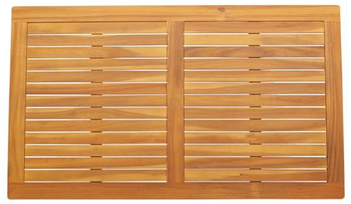 Natulvd Tischplatte aus Holzlatten – 120 x 70 cm, rechteckig, für alle Jahreszeiten, für drinnen und draußen, geeignet für Essen, Kaffee und Beistelltische