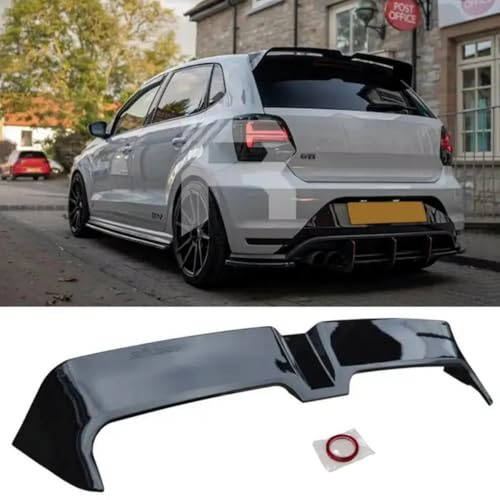 Hochwertiger Heckspoiler für Volkswagen Polo MK5 6C 6R 2011-2018 Oettinger Stil glänzend schwarz ABS dynamisches Design