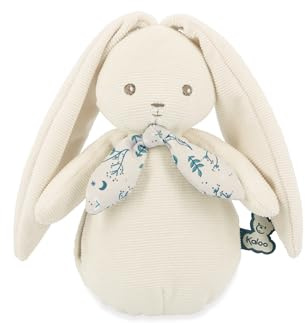 KALOO – Plüschtier Nachtlicht Kaninchen Creme für Babys – Weiches Kuscheltier aus recyceltem Polyester – Premium-Geschenk zur Geburt – K218030