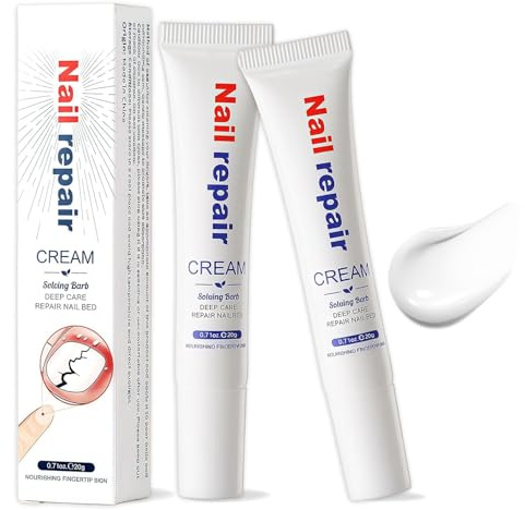 2Pcs Cuticle Care & Repair Creams, Nail Recovery Cream, Strengthens Nails, Softens Cuticles, Nail Moisturiser for Damaged & Dry Nails, Daily Nail Cuticle Balm, Deeply Conditions Cuticles