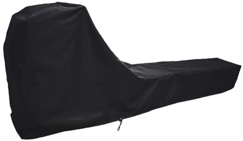 Getdoublerich Rudergerät-Abdeckung für Concept 2, 244 x 61 x 101 cm, wasserdichter Staubschutz mit winddichtem Seil, robuster 210D-Oxford-Aufbewahrungskoffer, schwarz