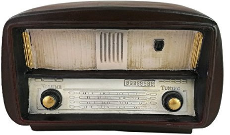 Winterworm Resin Mold Made Radio Ornament Shabby Old Fashion Home Decor Housewarming Gift