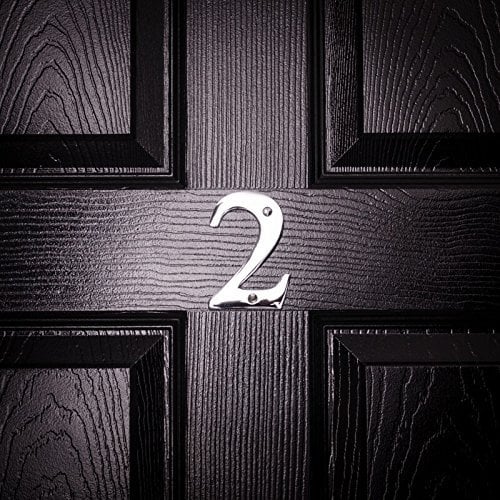 Signs & Numbers Chrome chunky 4 inch 10cm digit