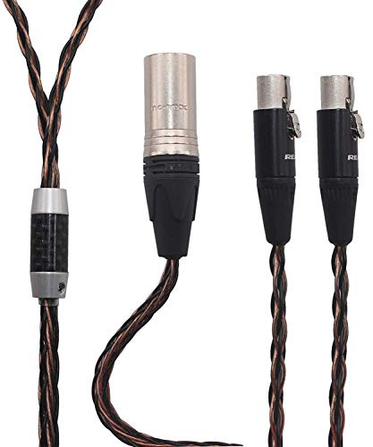 KK Cable C-DF HiFi Replacement for LCD-2 LCD-3 LCD-4 LCD-X LCD-XC etc. Headphones, 4-pin XLR Balanced Male, Replacement Audio Upgrade Cable. C-DF (2M(6.5ft))