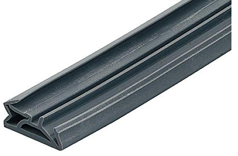 Gedotec Haustürdichtung für Holz-Zargen zink-grau | 6 m Silikon-Türdichtung DS 155a | Dichtungsband Tür mit Nutbreite 4–5 mm - Breite: 15 mm | zugluftstopper fenster und türen Dichtband wasserdicht