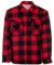 Hoang Thermojacke Herren Holzfällerjacke Hemdjacke Flanell Jacke Arbeitsjacke Kariert Gefüttert, Farbe:rot, Größe:L