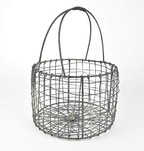 Metall-Korb aus Draht im Vintage Shabby Chic – Draht Henkel-Korb als perfekte Grundlage für eine tolle Deko