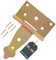 KOTARBAU® Charnière en Croix 100 mm Charnière pour Portes et Portails Galvanisée Dorée Quincaillerie de Construction