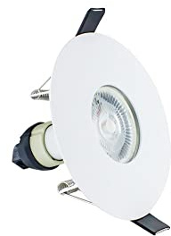 Integral Evofire Fire Rated GU10 Downlight Matt White 70-100mm Hole Size