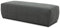 DOMO. collection Polsterhocker Brandon, Sitzhocker, Fußhocker, Hocker 150 x 60 x 40 cm, dunkelgrau