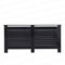 Yaermei Livingroom Kitchen Hallway Classy Highgloss Radiator Covers Decorative Cabinet 3 Colors 4 Sizes Horiz Slat UK Stock (XL, Highgloss Black)