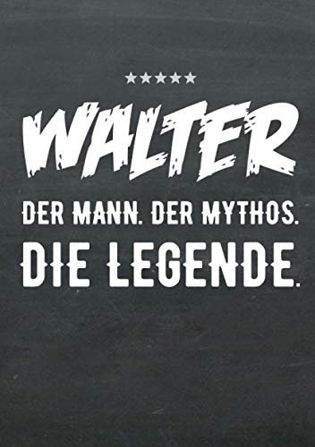 Buch-Kalender 2021 im Format A5 - Walter, der Name, das Geschenk - Walter, der Mann, der Mythos, die Legende: Kalenderbuch, Terminplaner und ... alle mit dem Namen Walter, 1 Woche = 2 Seiten