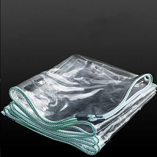 WYFZT wasserdichte Klarer Plane Blatt Heavy Duty staubdicht Regenschutz stärken Winddichte Gartenmöbelabdeckung Pflanzen Zelt Tarp Treuhhouse Pet Hutch Dach, PE-Kunststoff PVC (Size : 4×4m)
