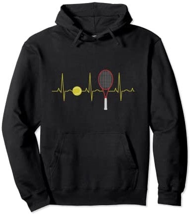 Tennisspieler Sprüche Tennis Sport Herzschlag Pullover Hoodie