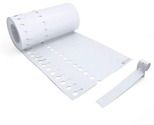 Elixir Gardens Loop Lock Plant Labels 160mm x 16mm Tie on Tree Shrub Rose Professional Tags White x 50