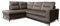 Robin Camel Ecksofa mit Schlaffunktion Bettkasten 5 Abnehmbare Rückenkissen Sofa L-Form Schlafsofa Freistehende Eckcouch Schlafcouch Wohnzimmermöbel Wohnlandschaft Grau Beige Links