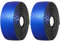 MoreChioce Fahrrad Lenkerband, 2 Stück Fahrrad Lenkerbänder Wraps Anti-Rutsch Atmungsaktiv PU Leder Lenkerband Abklebeband mit 2 Lenkerstopfen für Mountainbike Rennrad,Blau