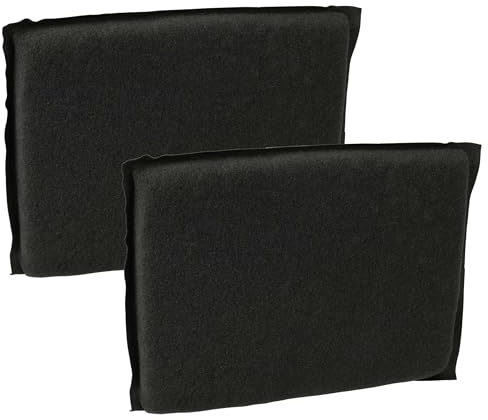 vhbw 2x Aktivkohlefilter kompatibel mit Vorwerk Tiger VT300 | VT-300, VT-270 Staubsauger - Filterset Schwarz