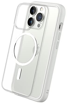 RhinoShield Modulares Case kompatibel mit MagSafe für [iPhone 13 Pro Max] | Mod NX - Überragender Magnet, Individuell anpassbare, strapazierfähige Schutzhülle 3.5M / 11ft Fallschut - Weiß