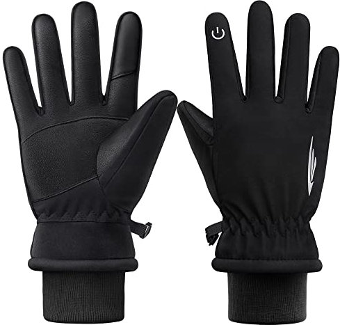 Simari SMRG102 Winter-Thermo-Handschuhe für Damen und Herren, Touchscreen-geeignet, rutschfest, winddicht, für kaltes Wetter, Autofahren, Radfahren, Skifahren, Arbeiten, Outdoor