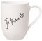 Villeroy & Boch – Statement Becher Mit Henkel Je T'Aime 11,5X8X10,5 Cm, Weiße Porzellan Tasse 280 Ml