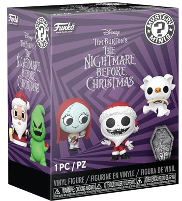 Funko Mystery Mini - Disney The Nightmare Before Christmas 30th - 1 of 12 to Collect - Styles Vary- Vinyl-Sammelfigur - Geschenkidee - Offizielle Handelswaren - Movies Fans und Display