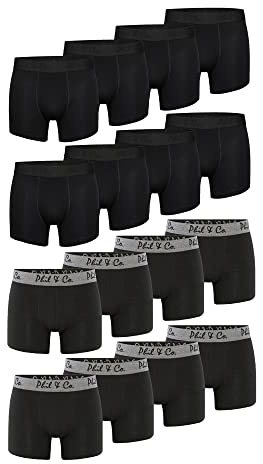 Phil & Co. Berlin Herren Boxer 16-Pack Herren Unterhosen Retropants Trunks Boxershorts aus Baumwolle Retroshorts Unterwäsche - Mix2 - Größe L