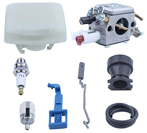 Gubeter Kit collettore di aspirazione Supporto Filtro Aria carburatore, per Motosega per Husqvarna 340,345,346Xp,350,351,353, 357, 357Xp, 359, 503869601, 503 86 63 01, 537024003, 503889201