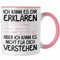 Trendation - Mathe Lehrer Student Geschenk Tasse Lustiger Spruch Geschenkidee für Mathe Geeks Kaffeetasse Becher (Rosa)