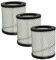 vhbw Set de 3x filtros compatible con PowerPlus POWX300 aspirador de ceniza - Filtro HEPA antialérgico