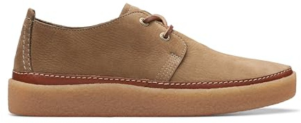 Clarks Clarkwood Low, Zapatos de Cordones Unisex Adulto, Oakwood Nubuck, 45.5 EU