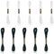 10 Stück Skeins Stickgarne Baumwolle 8M,Stickgarn, Embroidery Threads Nähgarne Stickseide Kreuzstich Garn für Freundschaftsbänder und Zum Nähen von Stickereien,5 Schwarz und 5 Weiß Stickgarne