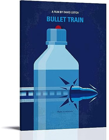 ELedvb Bullet Train Comic-Poster, Leinwand-Poster, dekoratives Gemälde, Leinwand-Wandposter und Kunstdruck, modernes Familienschlafzimmer-Dekor-Poster, 60 x 90 cm